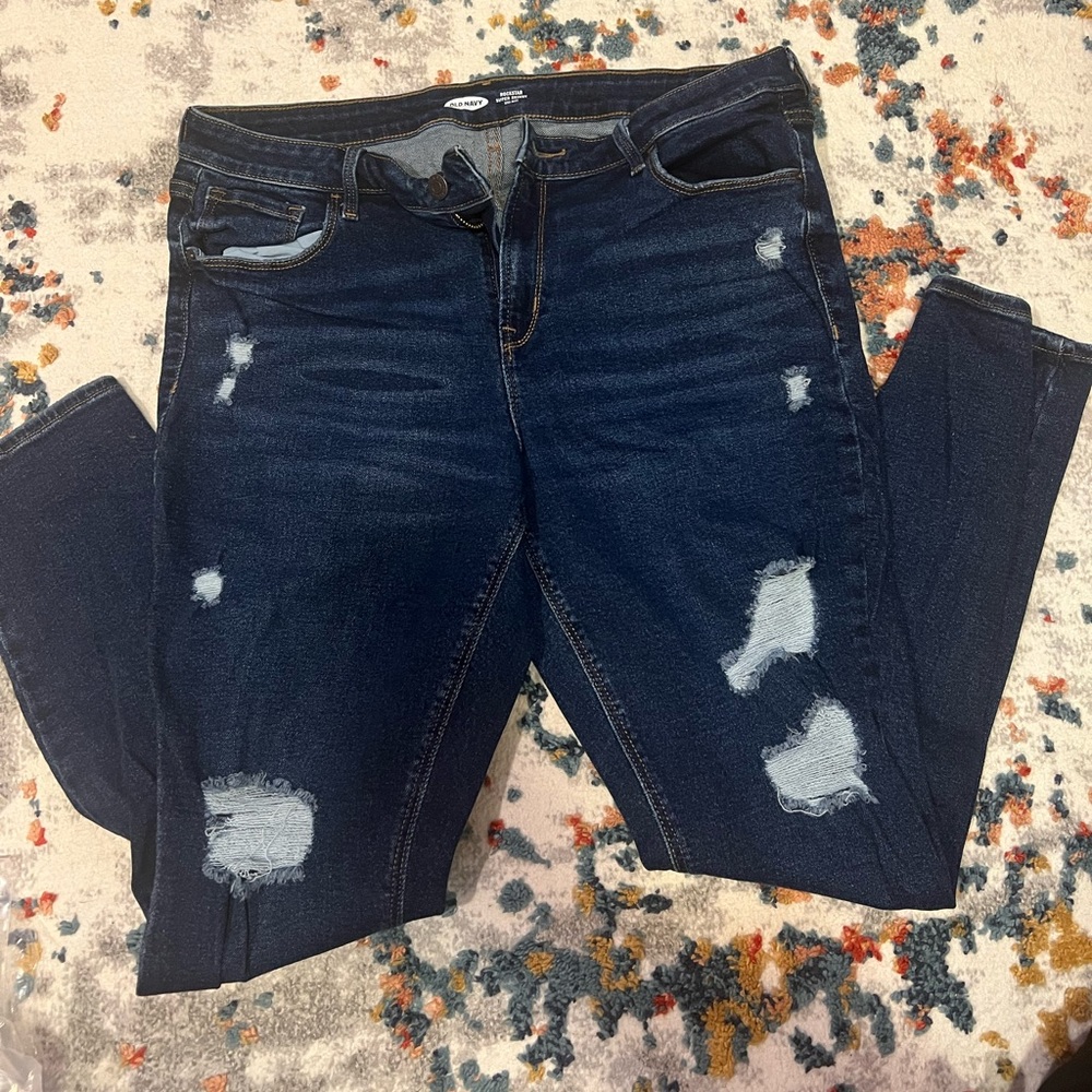 Old Navy Rockstar Super Skinny Mid rise Jeans Size 14